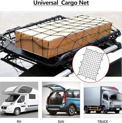 2'x3' Bungee Cargo Net Stretches to 4'x6' - Image 7
