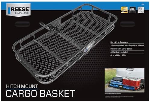 Reese Towpower 63155 Rambler™ Hitch Mount Cargo Carrier, 48 Inch x 20 Inch - Image 7