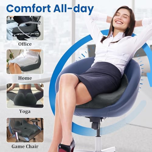CushZone Ergonomic Seat Cushion, Sciatica Support - Image 6