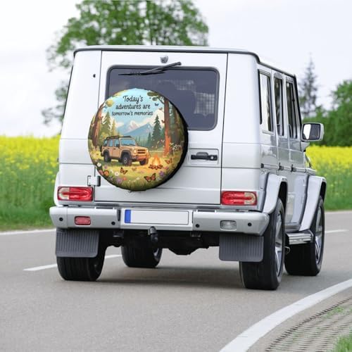 Camper Adventures Spare Tire Cover Weatherproof Sun Protection Dust-Proof Wheel - Image 6