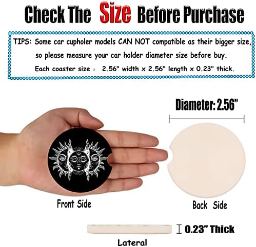 2.56" Absorbent Ceramic Coasters - Image 6