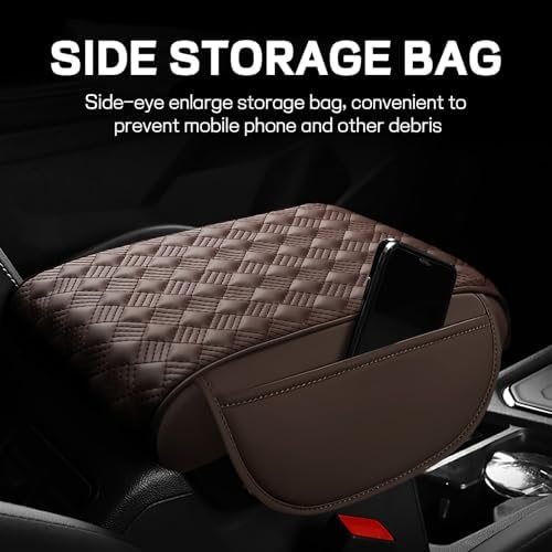 Car Armrest Cushion, 12.2"x8.3" Memory Foam Console Pad - Image 6