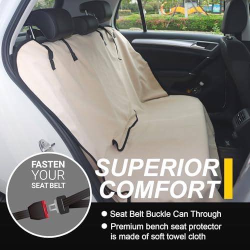 Back Seat Cover for Car Trucks Van SUV Jeep, Waterproof Rear Bench Towel Seat - Image 2