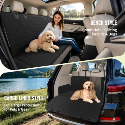 Dog Car Seat Cover for Back Seat, Waterproof Dog Hammock - Image 7