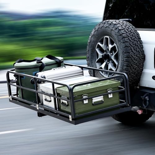 Hitch Cargo Carrier Rack, Fits 2" Receiver – Folding Hitch-Mounted Cargo Carrier - Image 5