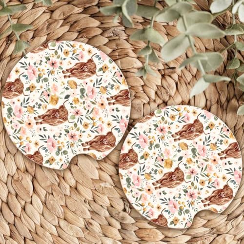 Ceramic Car Coasters – Absorbent Car Cup Holder Coaster Set - Image 7