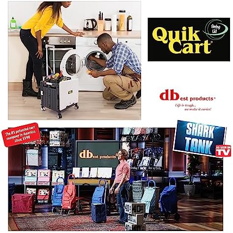 dbest Products Quik Cart Swing Lid Four Swivel Wheeled Rolling Crate Teacher - Image 6