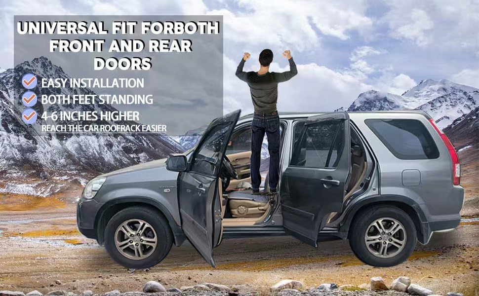 2 Pack Car Door Step Set, Stand Pedal - Image 3