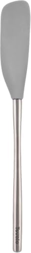 Tovolo Jar Spatula Silicone Long Stainless Steel Handle Scraper Spatula Oyster by Tovolo