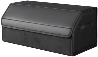 car organizers and storage for SUV, trunk organizer for sedan, leather foldable by SunshineSkyAutoProducts