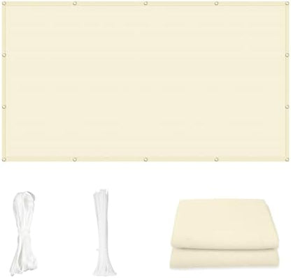 Cool Area Sun Shade Cloth with Grommets, Butter Cream by CoolArea