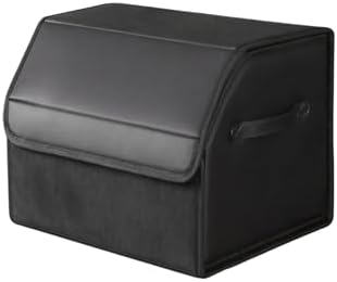 car organizers and storage for SUV, trunk organizer for sedan, leather foldable by SunshineSkyAutoProducts