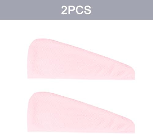 MaopaoBeauty Microfiber Hair Towel, 2 Packs Hair Turbans - Image 3
