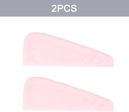 MaopaoBeauty Microfiber Hair Towel, 2 Packs Hair Turbans - Image 3