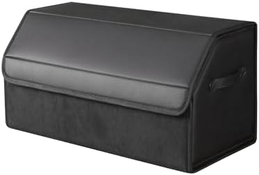 car organizers and storage for SUV, trunk organizer for sedan, leather foldable by SunshineSkyAutoProducts