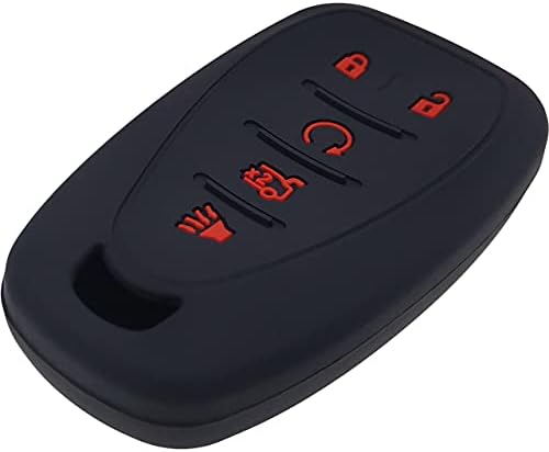 2 Pcs Silicone 5 Buttons Key Fob Cover Remote Case Keyless Protector Compatible - Image 4