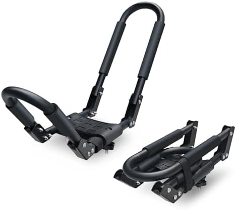 SUDOO Folding Kayak Roof Rack 1 Pair 2pcs Foldable J-Bar Heavy Duty Kayak by SUDOO
