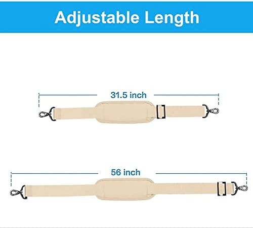 MOSISO 56 inch Shoulder Strap, Adjustable Soft Universal Non-Slip Strap - Image 3