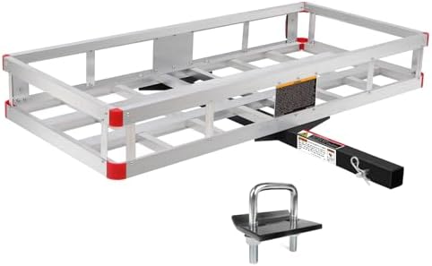 MaxxHaul Aluminum Hitch Mount Cargo Carrier - 500 lb Capacity Basket by MaxxHaul