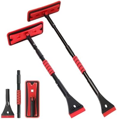 36" Car 3-in-1 Snow Brush, Detachable Extendable Vehicle Windshield Ice Frost by Norkmdi