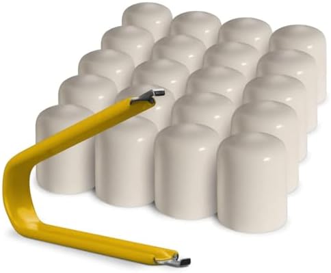 ColorLugs Vinyl Lug Nut Cover | White | Flexible Fit Wheel Lug Nut Cap | Fits by Colorlugs