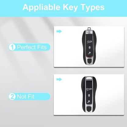for Porsche Key Fob Cover with Keychain - Image 3