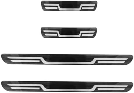 Craedli 4PCS Car Door Sill Protector Sticker, Stainless Steel Auto Door Edge by Unknown