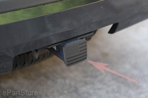 2" Black American Flag Hitch Plug Cover - Image 5
