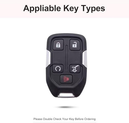 for GMC Key Fob Cover with Keychain, 5 Buttons - Image 3