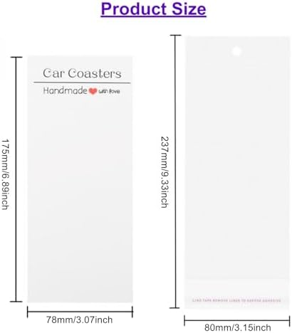 50 Sets Sublimation Car Coaster Packaging - Image 2