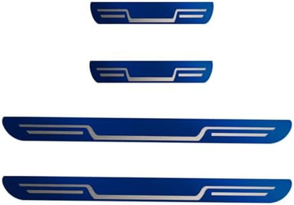 Craedli 4PCS Car Door Sill Protector Sticker, Stainless Steel Auto Door Edge by Unknown