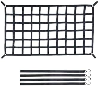 Cross Rail Roof Rack Trunk Rooftop Net Mesh Cargo Truck Trailer Dumpster Extend by Unknown