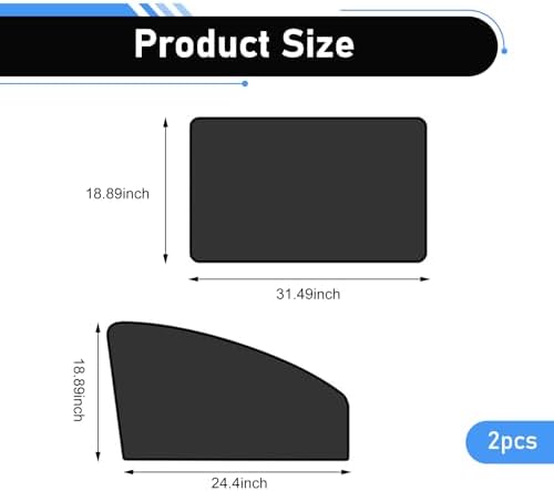 4PCS Car Window Shades with Magnets, Strong Blackout Front Rear Side Window - Image 2