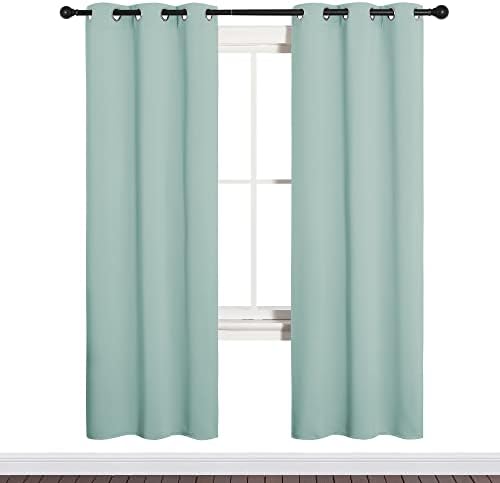 NICETOWN Bedroom Curtain Panels Blackout, 1 Pair, 34 by 72-inch - Image 2