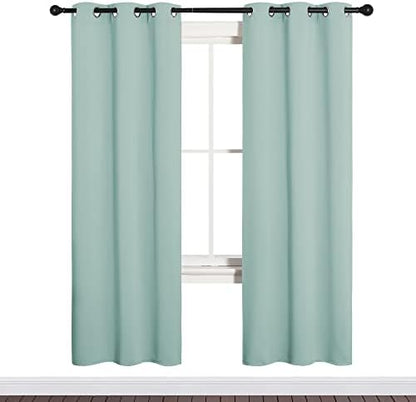 NICETOWN Bedroom Curtain Panels Blackout, 1 Pair, 34 by 72-inch - Image 2