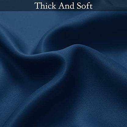 SimpleHome Blue to Grey White Ombre Room Darkening Curtains 63 Inch - Image 6