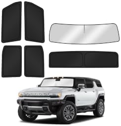 Canvcle Window Shades for 2022-2026 GMC Hummer EV Pickup Accessories Windshield by Canvcle