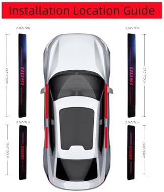 Door Sill Protectors for RAM 1500, Carbon Fiber Leather Style Scuff Plates - Image 4