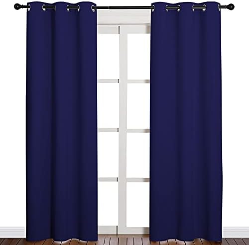 NICETOWN Energy Saving Blackout Curtains, 1 Pair, 42 by 84-inch, Royal Blue by NICETOWN