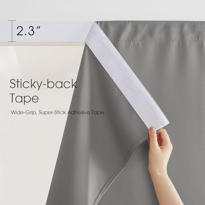 NICETOWN Gazebo Curtains Outdoor Waterproof Back Tab Bottom & Sticky Top - Image 5