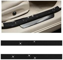 2PCS Bling Car Door Sill Protector, Shiny Crystal Rhinestone Door Edge Entry by Unknown