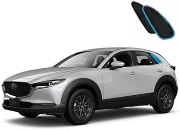 Custom Magnetic Mesh Sunshade for Mazda CX30 2020-2025, Rear & Port Windows Sun by Unknown