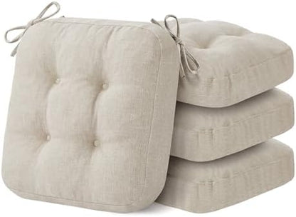 IASEAHK Memory Foam Dining Chair Cushions, 16.5"x16.5"x3.5" by IASEAHK