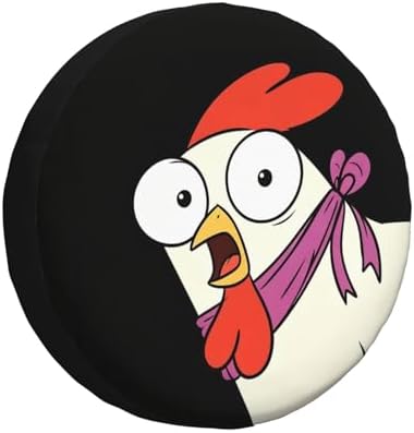 Funny Chicken Bro Spare Tire Cover Waterproof Wheel Cover 17 Inch Universal Fit by Unknown