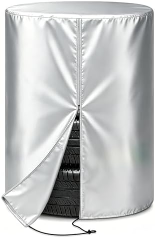 4 Tire Storage Cover, Heavy Duty Waterproof Fade Resistant Wheel Protector by Qubzmsh