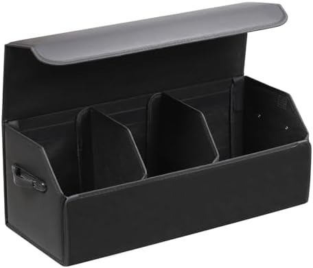 AUTOARK Leather Car Trunk Organizer, Durable Collapsible Adjustable by AUTOARK