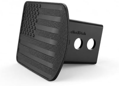 USA 2.5" American Black Flag Hitch Cover - Image 6