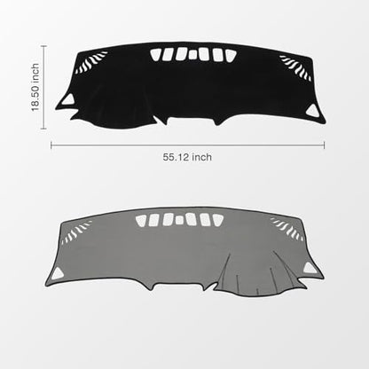 KUST Black Dash Cover for 2018-2023 2024 Chevrolet Equinox Non-Slip Dashboard - Image 2