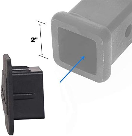 XSTRAP STANDARD 2PCS Trailer Hitch Cover 2 Inches Receiver Tube Hitch Plug - Image 3