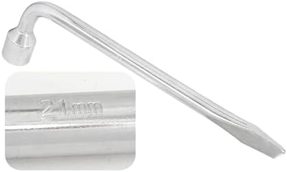 21mm Car Spare Tire Lug Wrench, Heavy Duty L-Type 45# Steel Repair Tool - Image 3